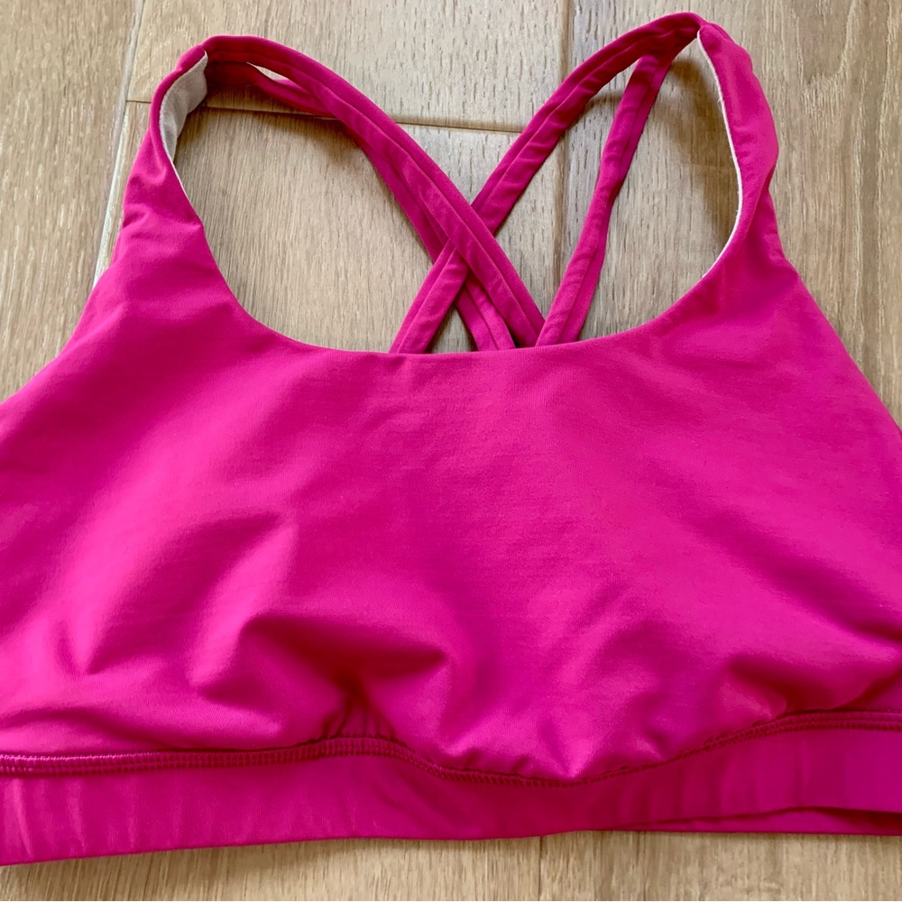 Lululemon Athletica sports bra 10 pink